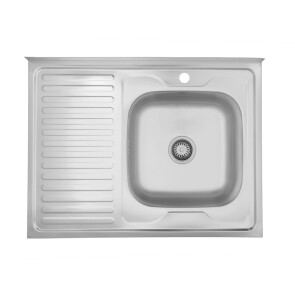 Кухонна мийка Kroner KRP Satin-6080R (0,6 мм) №1