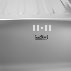 Кухонна мийка Kroner KRP Satin-6350 (0,8 мм) №2