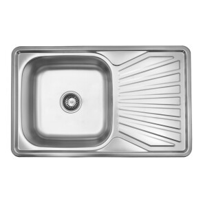 Кухонна мийка Kroner KRP Satin-7848 (0,8 мм) №1