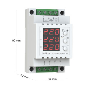 Реле напряжения ZUBR 3F №3