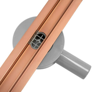 Трап для душу REA NEO SLIM PRO BRUSHED COPPER 70 см. №2