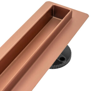 Трап для душа REA NEO SLIM PRO BRUSHED COPPER 80 см. №5