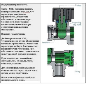 Кран шаровый угловой ARCO 1/2х 1/2 DE705 AntiLime приборный №6