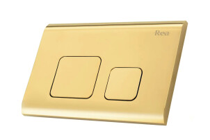 Инсталляция REA с золотой кнопкой F LIGHT GOLD №2