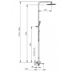 Душова система Gappo G2417-6 №2