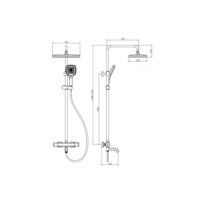 Душова система з термостатом Gappo G24791-6 №2