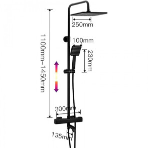 Душова система з термотстатом Gappo G2491-6 №2