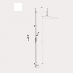 Душова система з термостатом Gappo G2499-40 №2