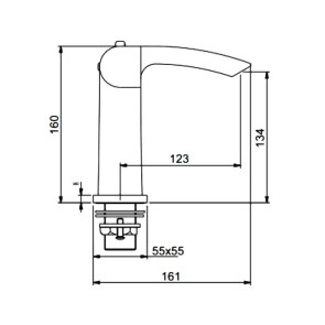 Змішувач для раковини з термостатом Gappo G1007-50 №3