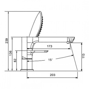 Змішувач для ванни Gappo Noar G1148 №4