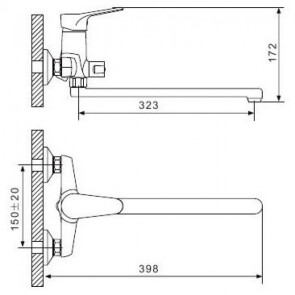 Змішувач для ванни Gappo Vantto G2236 №3