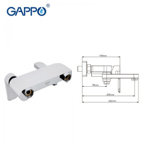 Смеситель для ванны Gappo G3248 №2