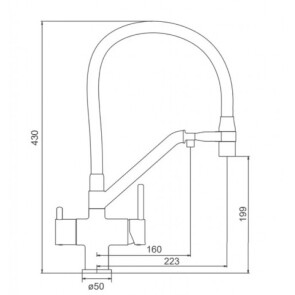 Смеситель для кухни под осмос GAPPO G4398-80 №4