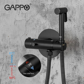 Гігієнічний душ Gappo G7290-6 чорного кольору №3
