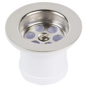 Клапан донний для кухонної мийки з пробкою на ланцюжку 1½" WIRQUIN №2