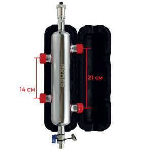 Гидрострелка KOER KR.S1031 2/2 (с воздухоотвод. и дренаж. краном) 1"НР SUS304 (KR2958 №2