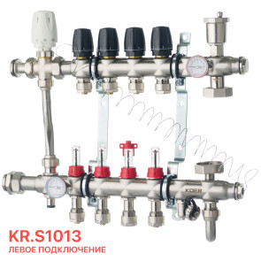 Колектор з вбудованим смесит. вузлом KOER KR.S1013-4 1 "х4 SUS304 і євроконус 3 / 4-16 (KR2947) №2