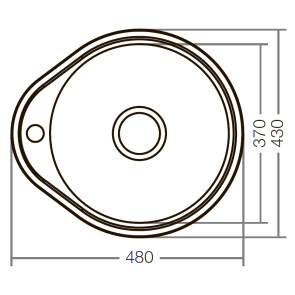 Мойка кухонная ZERIX Z4843-08-180D (decor) (ZX1599) №2