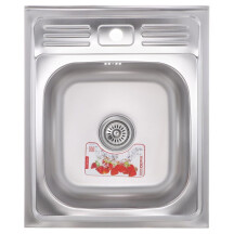 Кухонна мийка накладна ZERIXZ5060-06-160E (satin) (ZX1611)