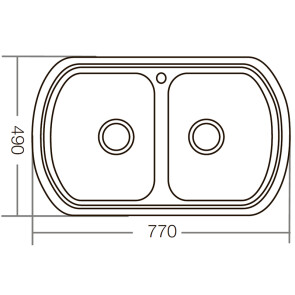 Мойка кухонная ZERIX Z7749-08-180D (decor) (ZM0566) №4