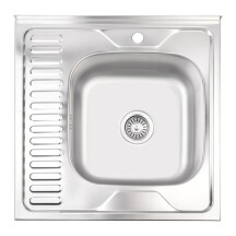 Мийка для кухні 6060-R Satin 0,6 мм Lidz