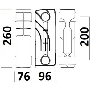 Радиатор биметаллический секционный GALLARDO BISMALL 200/96 (кратно 10) №8