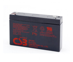 Акумуляторна батарея CSB GP672, 6V 7.2Ah (151х34х94мм), Q10