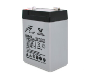 Акумуляторна батарея AGM RITAR RT640, Black Case, 6V 4Ah ( 70х47х99 (107) ) Q20 №1