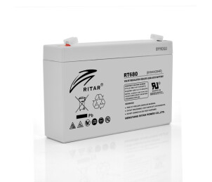 Аккумуляторная батарея AGM RITAR RT680, Black Case, 6V 8Ah ( 151х34х94 (100) ) Q10 №1