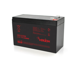 Акумуляторна батарея MERLION HR1225W, 12V 7Ah ( 151 х 65 х 94 (100) ) Q10/420 №1