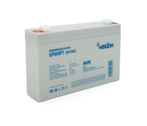 Аккумуляторная батарея MERLION AGM GP660F1 6V 6Ah ( 150 x 35 x 90 (100)) White Q10 №1