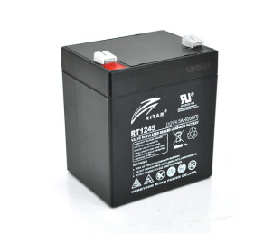 Аккумуляторная батарея AGM RITAR RT1245B, Black Case, 12V 4.5Ah ( 90 х 70 х 101 (107) ) Q10 №1