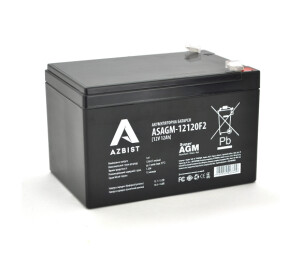 Акумулятор AZBIST Super AGM ASAGM-12120F2, Black Case, 12V 12.0Ah (151х98х 95 (101) ) Q6/192 №1