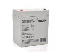 Акумуляторна батарея MERLION AGM GP1245F1, 12V 4.5Ah ( 90 х 70 х 100 (105) ) White Q10