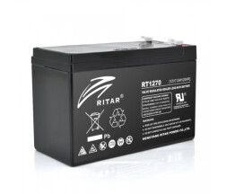 Акумуляторна батарея AGM RITAR RT1270B, Black Case, 12V 7.0Ah ( 151 х 65 х 94 (100) ) Q10