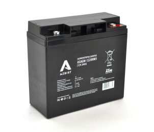 Акумулятор AZBIST Super AGM ASAGM-12200M5, Black Case, 12V 20.0Ah (181 х 77 х 167 ) Q4 №1