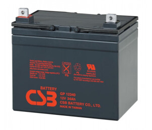 Акумуляторна батарея CSB GP12340, 12V 34Ah (195х130х155мм) №1