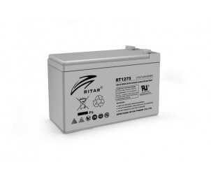 Аккумуляторная батарея AGM RITAR RT1275, Gray Case, 12V 7.5Ah ( 151 х 65 х 94 (100) ) Q10 №1