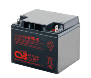 Аккумуляторная батарея CSB GP12400, 12V 40Ah (197х166х170мм), Q1 №1