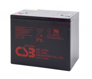 Акумуляторна батарея CSB GPL12750, 12V 75Ah (261х168х215мм) №1