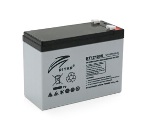 Аккумуляторная батарея AGM RITAR RT12100S, Gray Case, 12V 10.0Ah ( 151 х 98 х 95 (101 ) ) Q8 №1