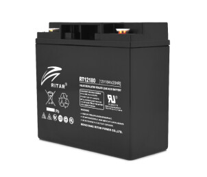 Аккумуляторная батарея AGM RITAR RT12180B, Black Case, 12V 18.0Ah (181х77х167 ) Q4 №1