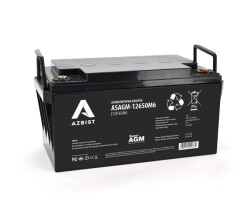 Аккумулятор AZBIST Super AGM ASAGM-12650M6, Black Case, 12V 65.0Ah ( 348 х 168 х 178 ) Q1/48