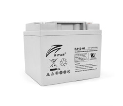 Акумуляторна батарея AGM RITAR RA12-40, Gray Case, 12V 40.0Ah ( 198 x166 x 169 ) Q1