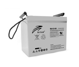Аккумуляторная батарея AGM RITAR RA12-60, Gray Case, 12V 60.0Ah ( 260 x 169 x 211 (218) ) Q1