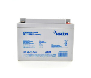 Аккумуляторная батарея MERLION AGM GP12260M5 12 V 26 Ah (165 х 125 х175 ) Q1/128 №1