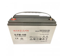 Аккумуляторная батарея AGM MAKELSAN 6-FM-100, Gray Case, 12V 100.0Ah ( 329 x 172 x 218 ) Q1