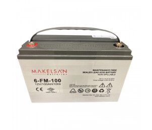 Акумуляторна батарея AGM MAKELSAN 6-FM-100, Gray Case, 12V 100.0Ah ( 329 x 172 x 218 ) Q1 №1