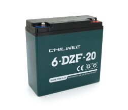 Тяговая аккумуляторная батарея AGM CHILWE 6-DZF-20 , 12V 20Ah, Q2