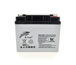 Акумуляторна батарея AGM RITAR HR12150W, Gray Case, 12V 40.0Ah ( 198 х 166 х 169 (169 ) 12.40kg Q1/48